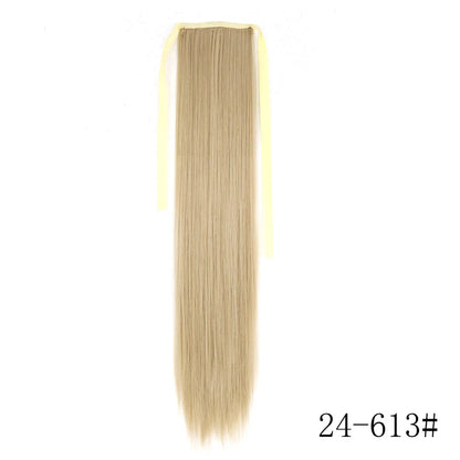 Wrap Around Ponytail Extension – Long Straight Synthetic Clip-In
