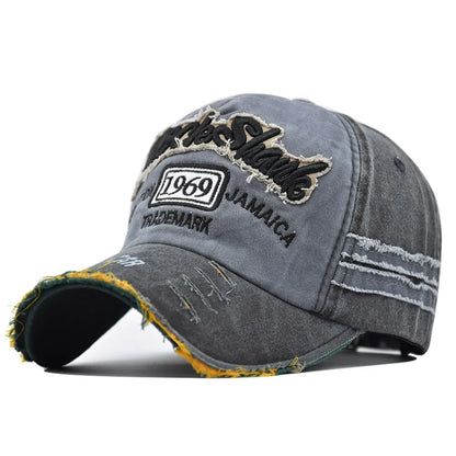 Vintage 1969 Embroidered Baseball Cap – Washed Cotton Snapback