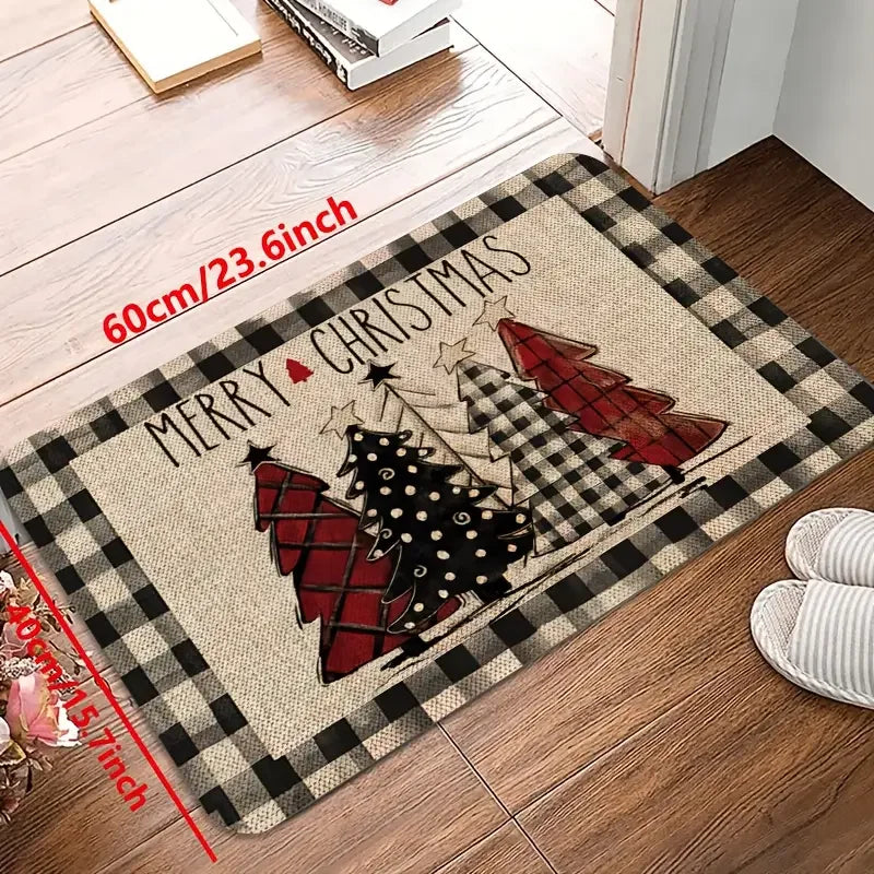 Christmas Kitchen Rug Set – Non-Slip Soft Holiday Floor Mat