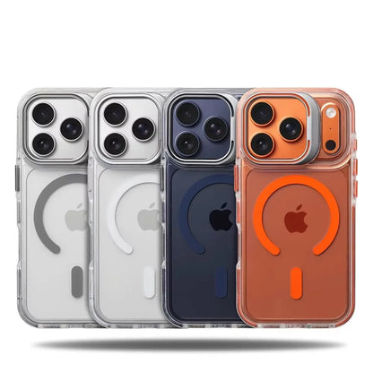Luxury Magnetic Shockproof Clear Bumper Case Iphone 17 Pro Max Air 16 15 14 13 12 Plus Magsafe Lens