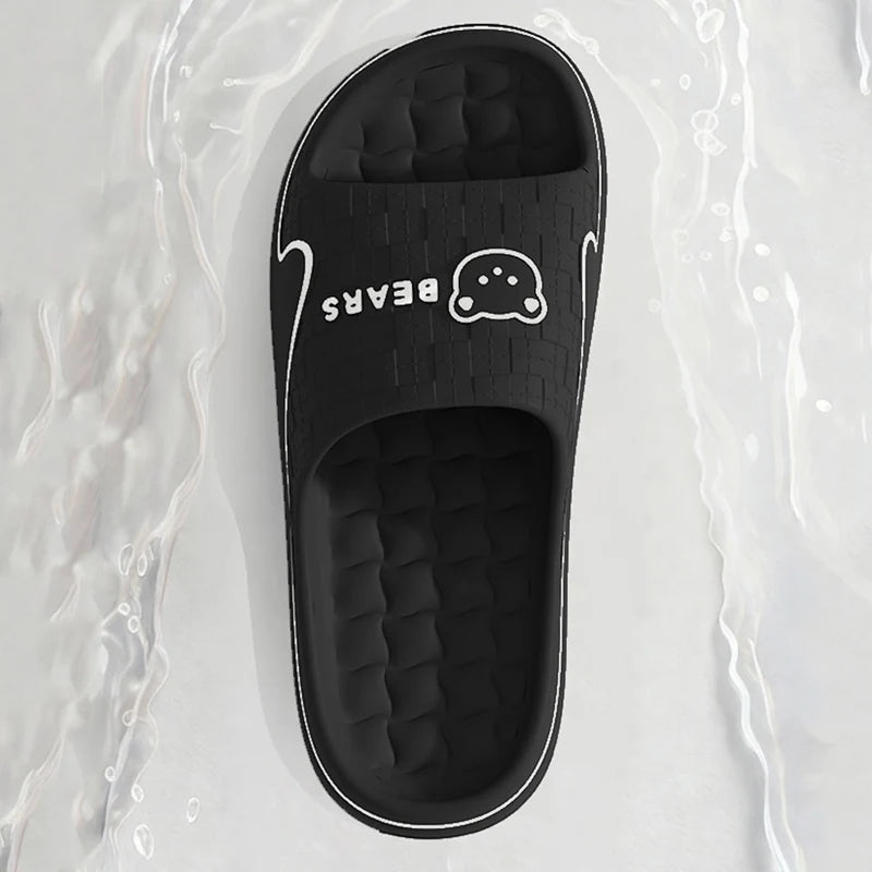 Women's Cute Bear Slide Slippers – Non-Slip EVA Soft Sole