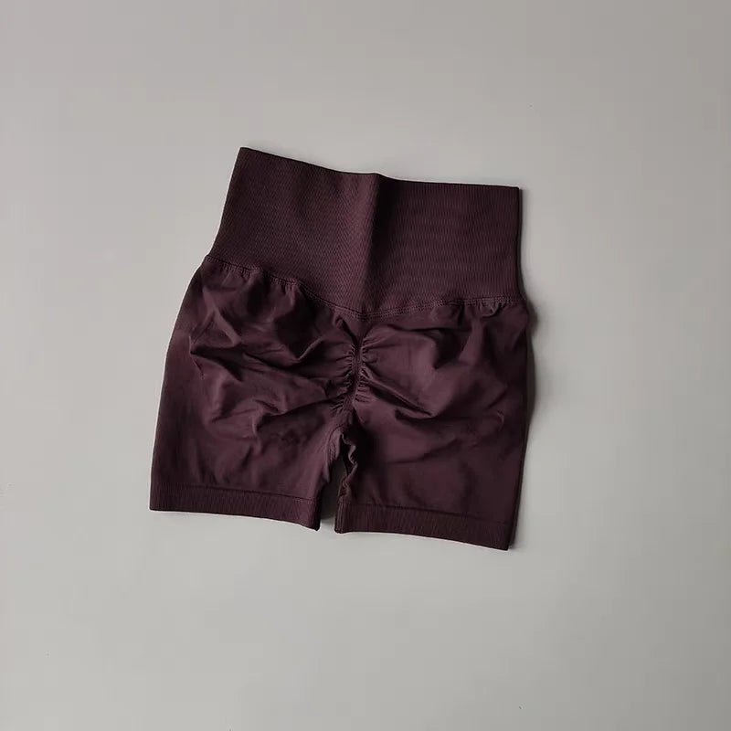 Women's High-Waist Yoga Shorts – Breathable Workout & Running Shorts