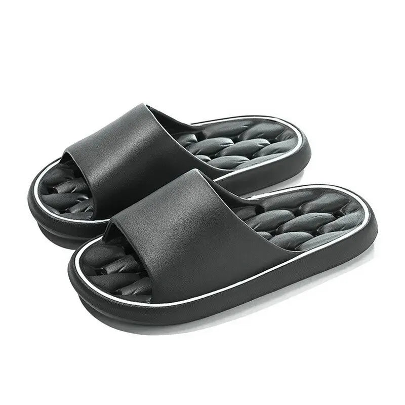 Bathroom House Slippers Leaking Quick-Drying Shower Slipper Light Weight Waterleaky Beach Flip Flops