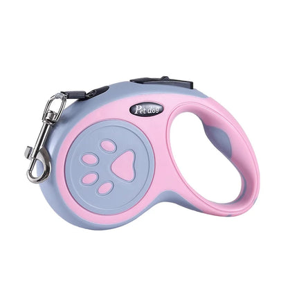 Retractable Dog Leash – Durable Nylon, 3m & 5m for Dogs & Cats