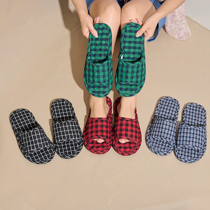 Women Slippers Lightweight Home Shoes Antislip Soft Indoor Fabric - Soft