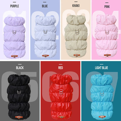 Padded Dog Puffer Coat – Winter Jacket for Small & Medium Dogs