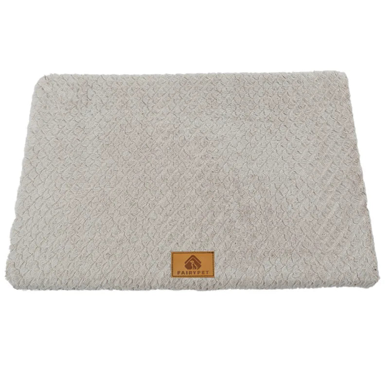 Orthopedic Dog Crate Mat – Washable Faux Fur Pet Bed Pad