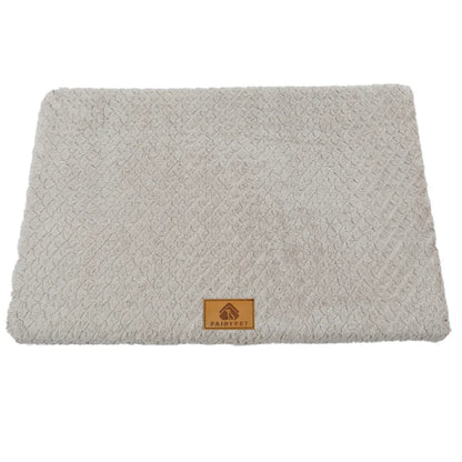 Orthopedic Dog Crate Mat – Washable Faux Fur Pet Bed Pad