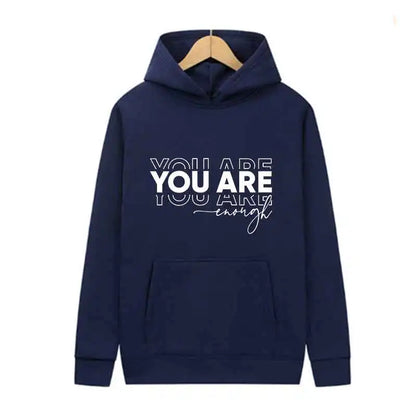 Letter Print Hoodie Casual Streetwear Jogging Pullover Sweatshirt
