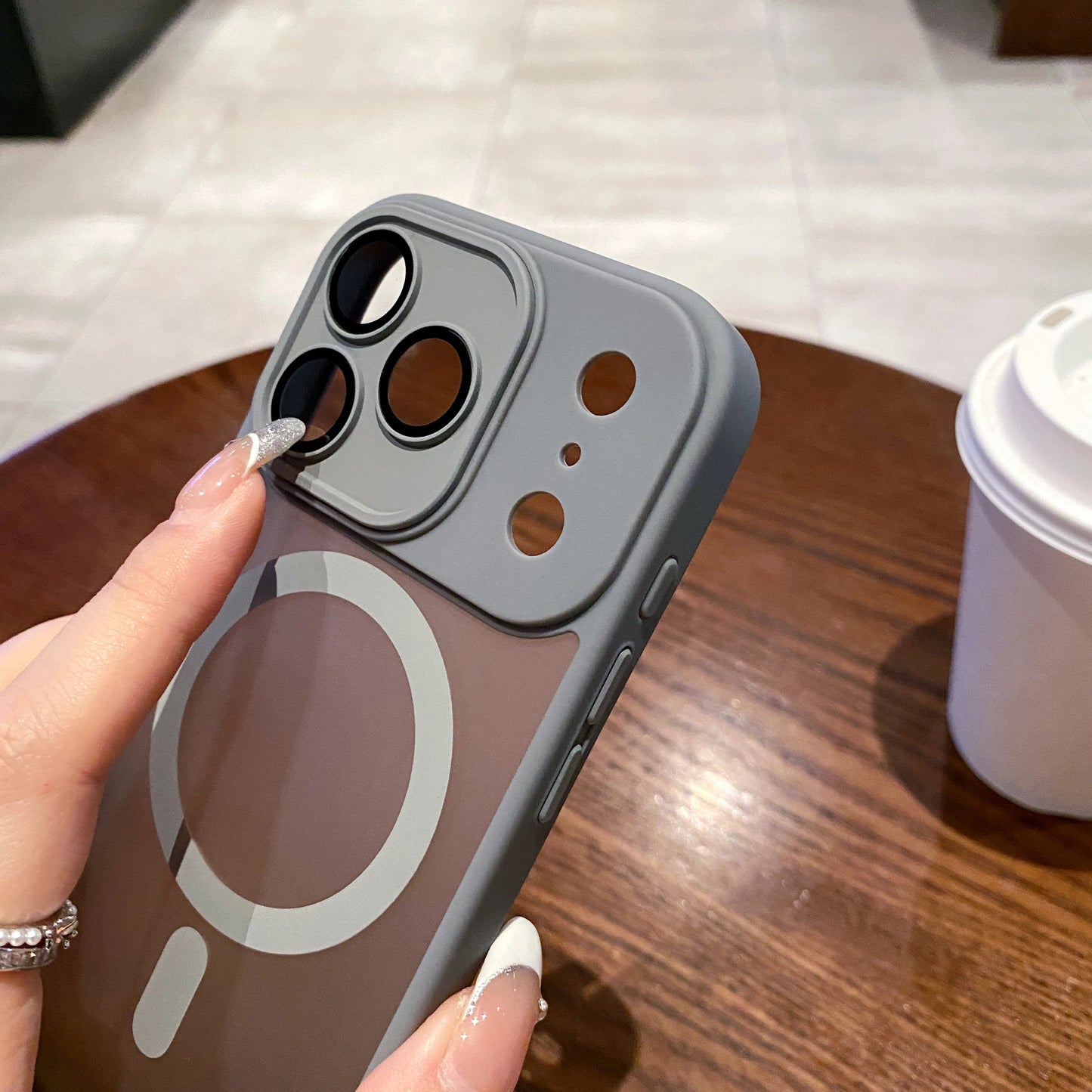 Luxury Matte Magnetic Wireless Charge Case Iphone 17 Pro Max Air Lens Glass Film Clear Hard Bumper