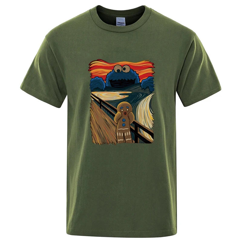 Casual Graphic T Shirt Cotton Blend Loose Fit Tee