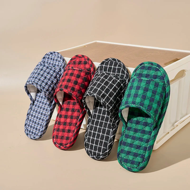 Women Slippers Lightweight Home Shoes Antislip Soft Indoor Fabric - Soft