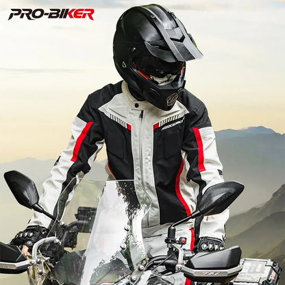 Herobiker Waterproof Motorcycle Jacket & Riding Pants Set with EVA Protection