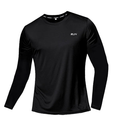 Men's Quick Dry Long Sleeve Gym Shirt – Running & Fitness Top