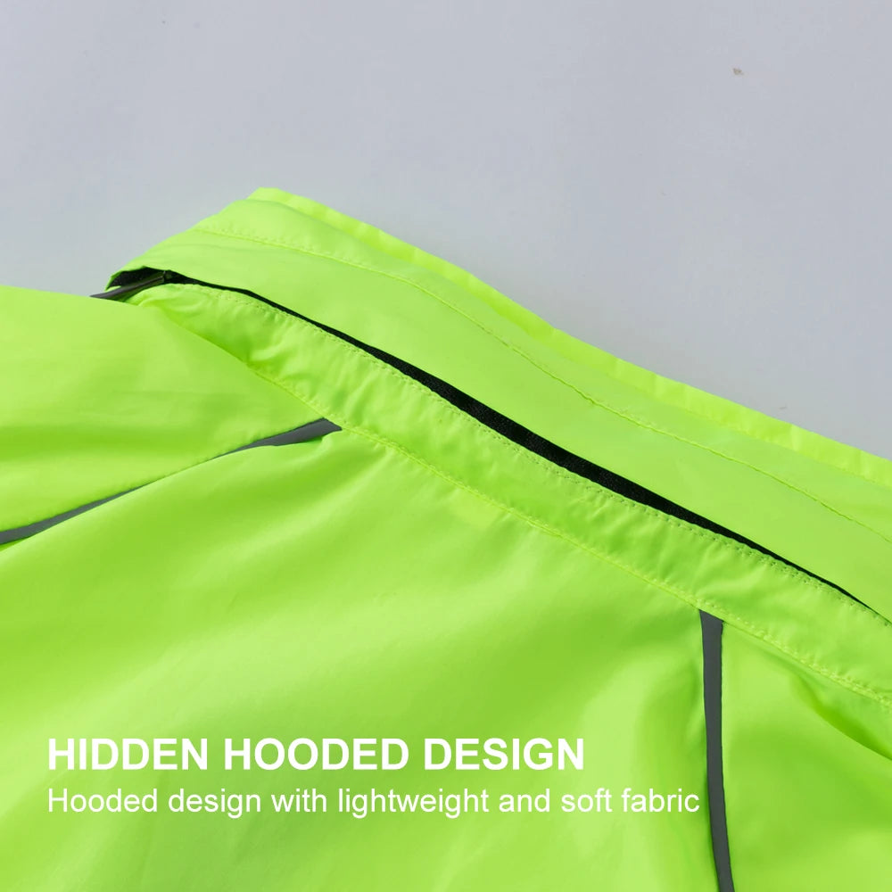 Cycling Windbreaker Jacket – Waterproof Reflective MTB & Road Bike Coat