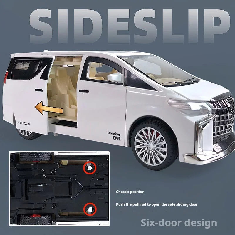 Pull Back Toy Car with Lights & Sound – 6-Door Simulation Model