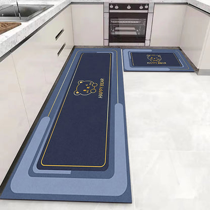 Anti-Slip Kitchen Floor Mat Set – Soft Washable Area Rug for Kitchen, Bedroom & Hallway