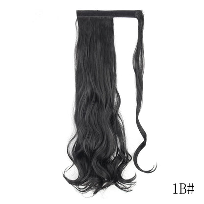 Wrap Around Ponytail Extension – Long Straight Synthetic Clip-In