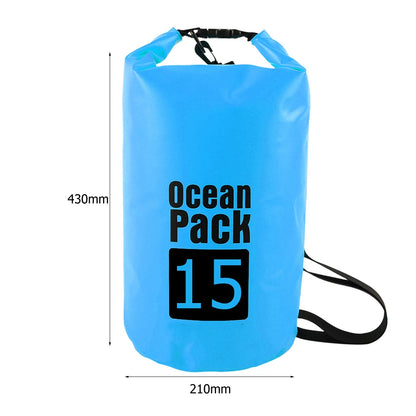 Waterproof Dry Bag – Foldable Roll-Top Pack 2L 3L 5L 10L 15L
