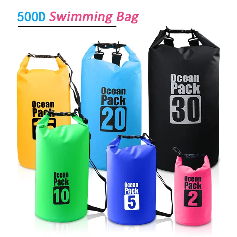 Waterproof Dry Bag 2L–30L – Ocean Pack for Outdoor Sports