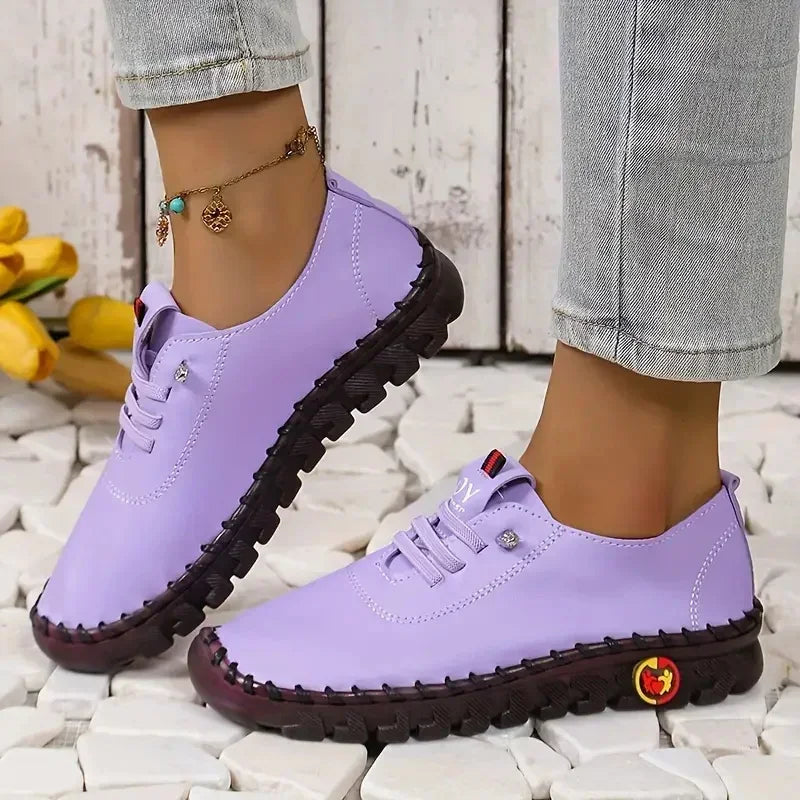 Women's Slip-On Loafers – Soft Sole Retro Flat Shoes