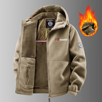 Men's Polar Fleece Thermal Jacket – Softshell Outdoor Winter Coat