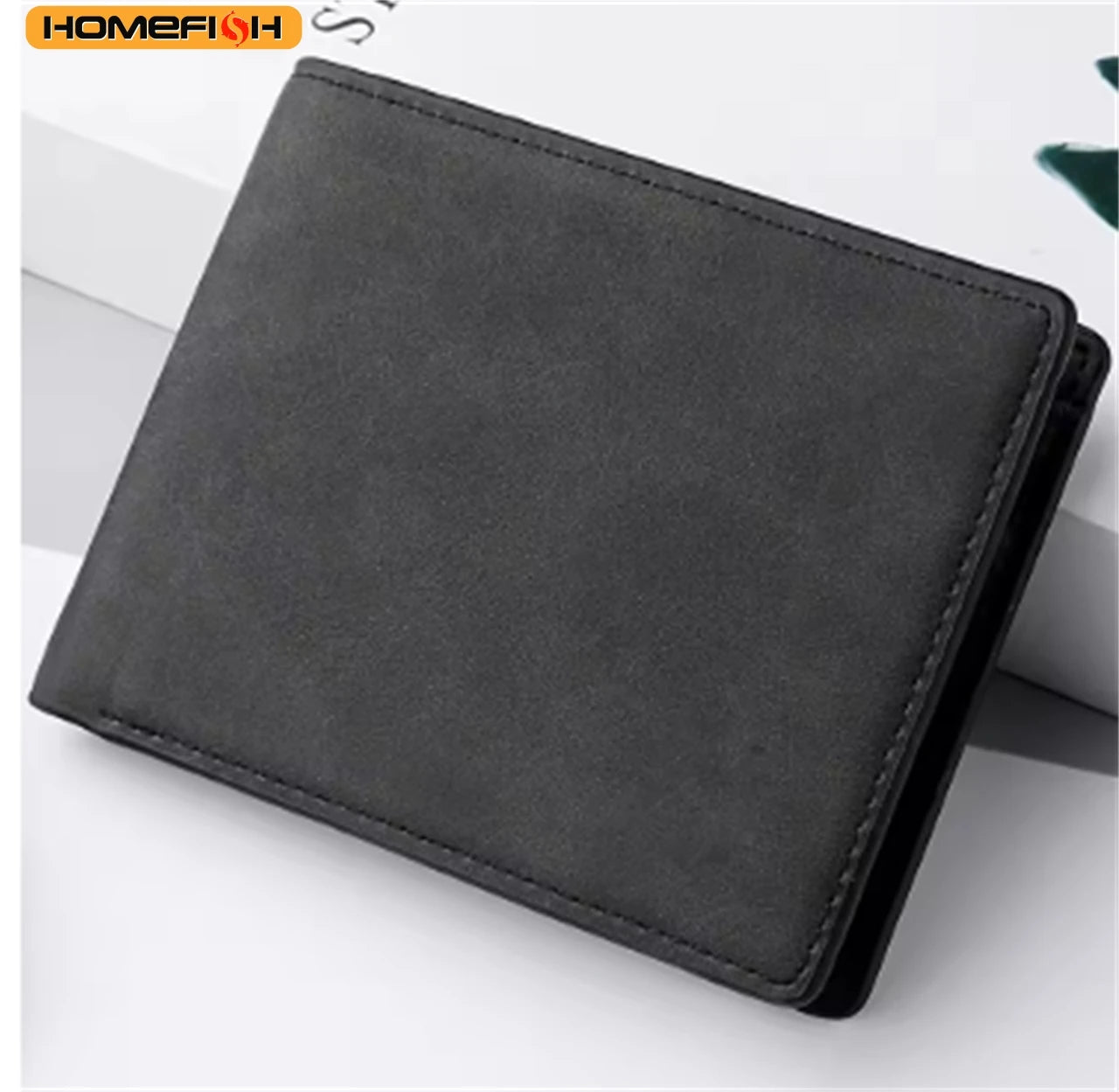 Slim Bifold Card Holder Wallet – Lightweight Leather Men's Wallet