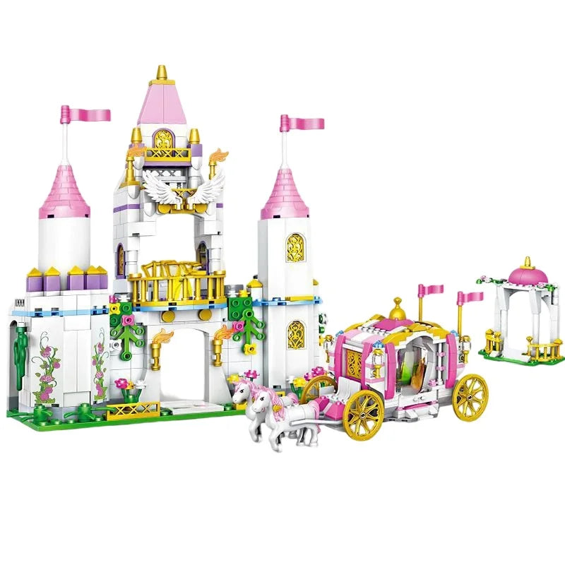 Frozen Princess Ice Castle Building Blocks Set – Girls Toy Gift