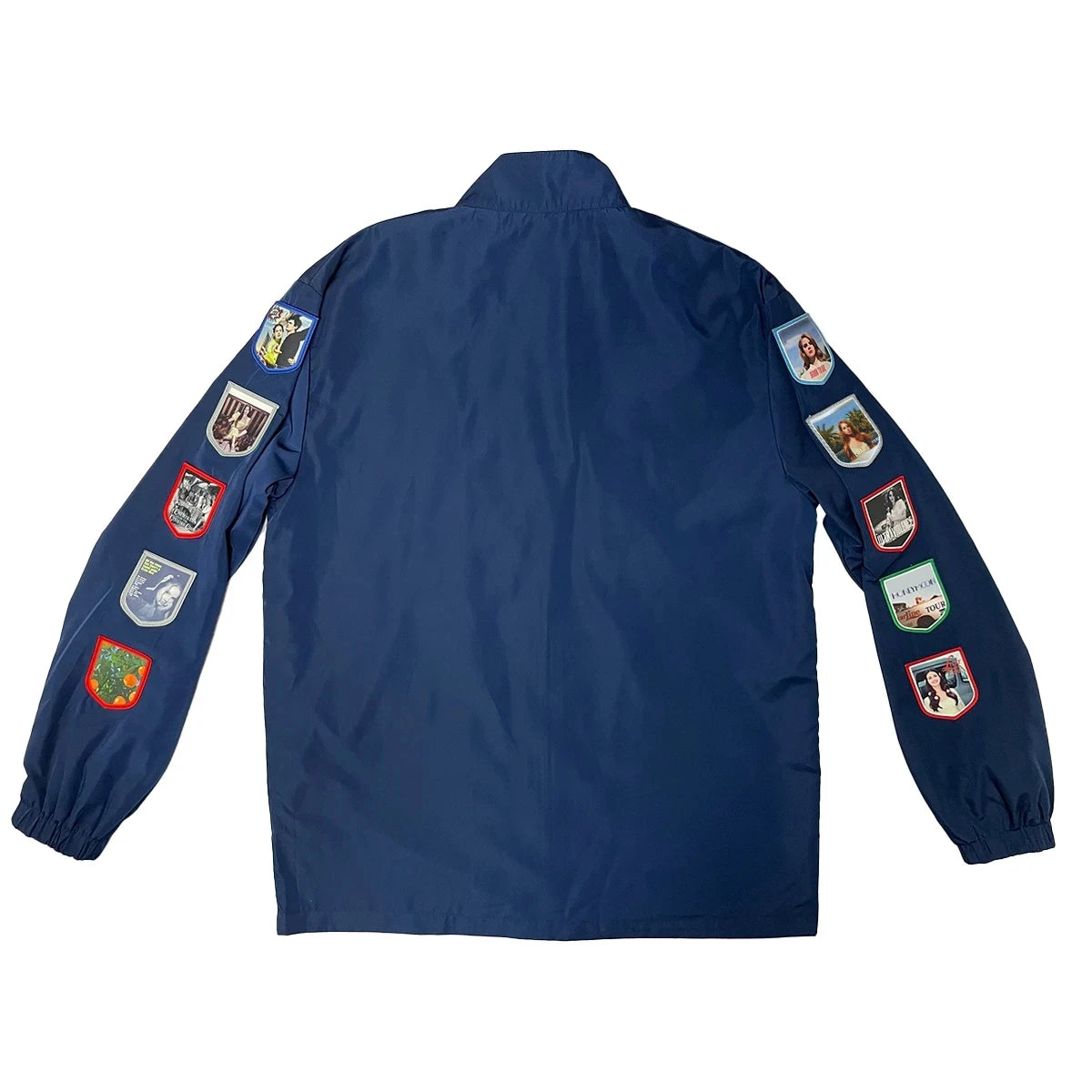 LDR Racing Jacket with Patches – Navy Blue Unisex Zip-Up Coat