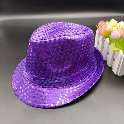 Sequin Jazz Fedora Hat – Party, Dance & Cosplay