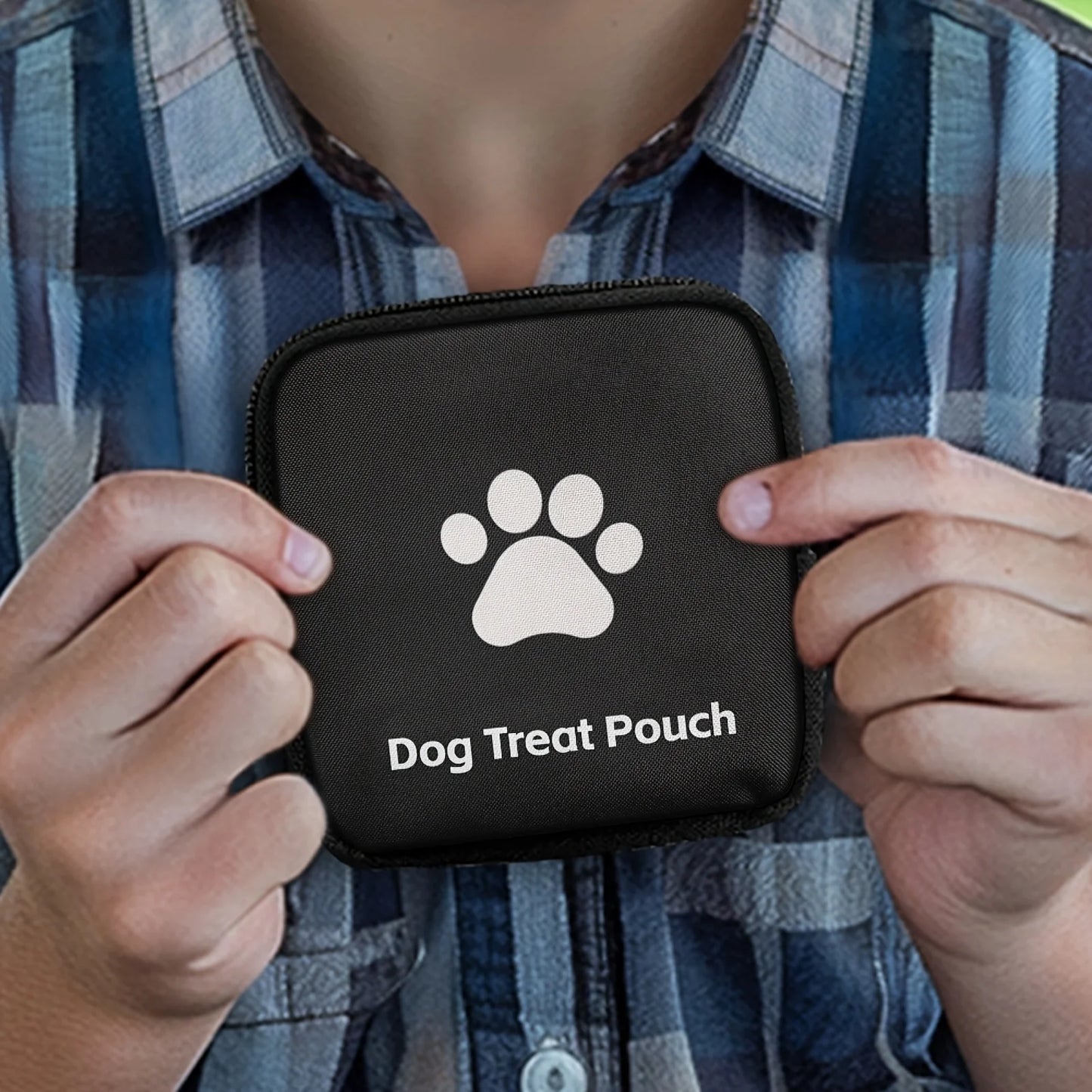 Dog Treat Pouch – Portable Zippered Training Snack Bag