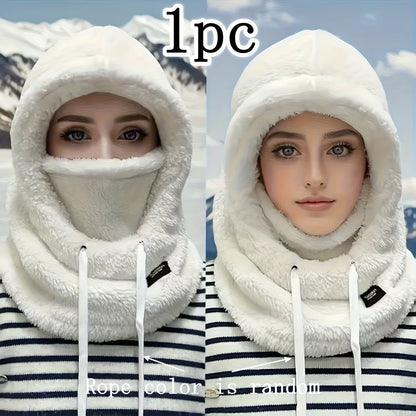 Winter Fleece Balaclava Hood Hat with Face Mask