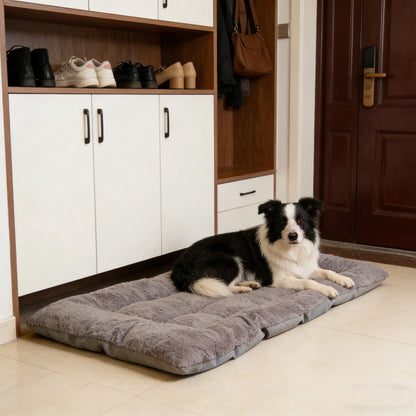Plush Dog Bed Mat – Thick Soft Crate Pad for Small to Large Pets