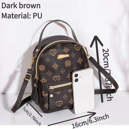 Floral Print Mini Backpack – Women's Fashion Bag
