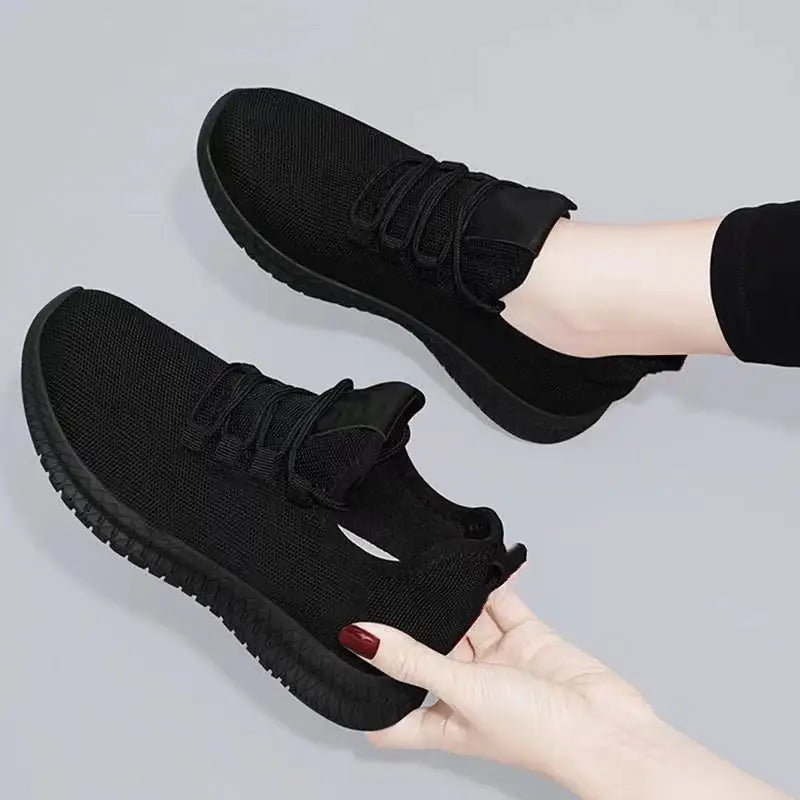 Platform Sneakers for Women – Breathable Non-Slip Casual Shoes