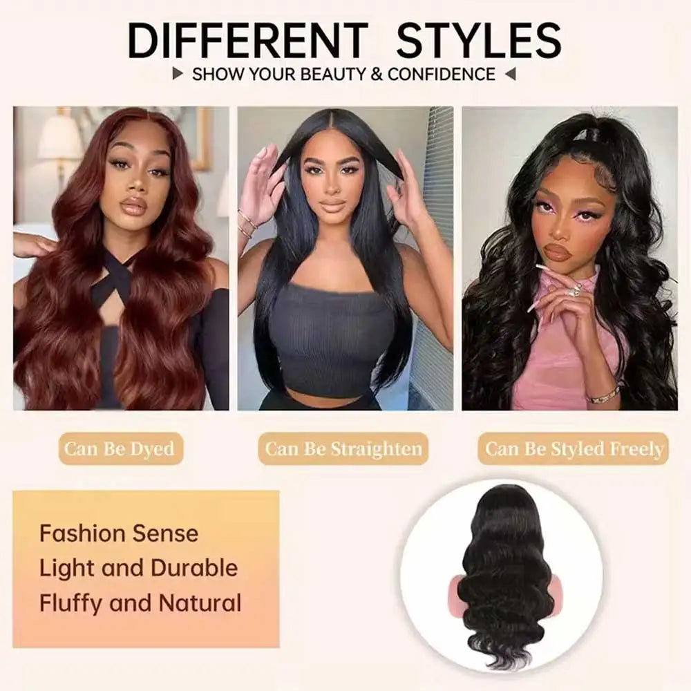 Body Wave Glueless Wig Human Hair – Pre-Cut 13x4 13x6 5x5 HD Lace
