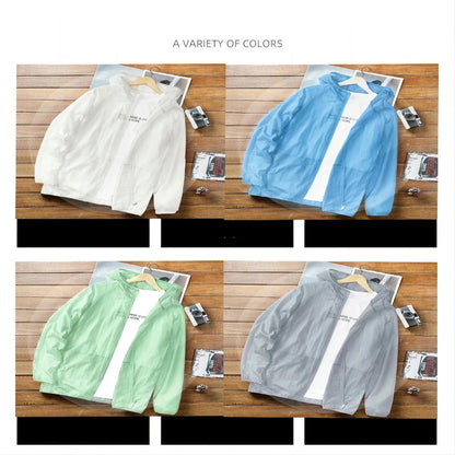 UV Sun Protection Jacket – Ultra-Thin Hooded Cooling Skin Coat