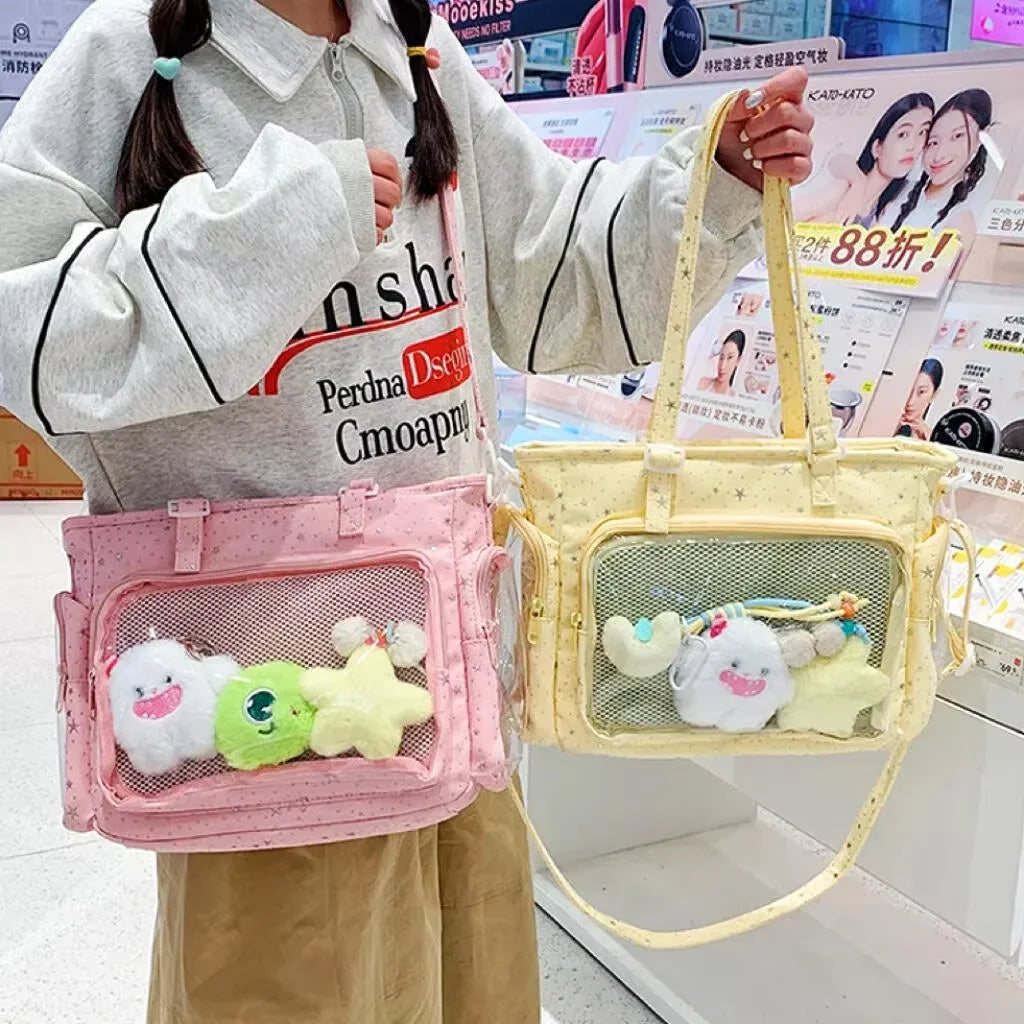 Ita Bag Transparent Window Tote – Y2K Kawaii Crossbody Shoulder Bag