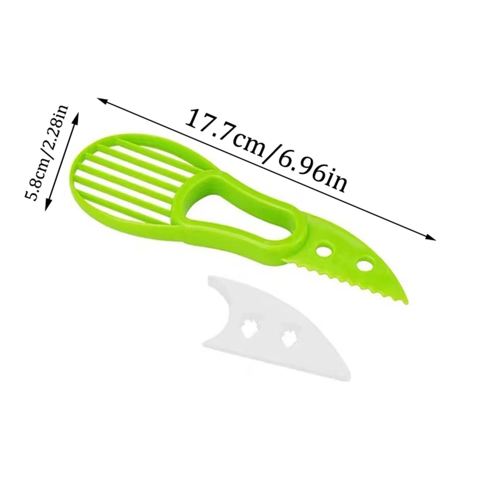 Jjyy 3 1 Avocado Slicer Shea Corer Butter Fruit Peeler Cutter Pulp Separator Plastic Knife Kitchen