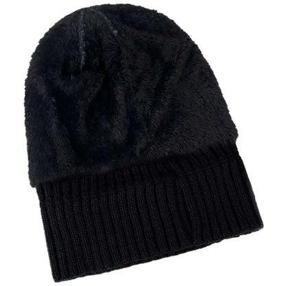 Fur-Lined Knit Beanie Hat – Thick Warm Winter Beanie for Men & Women