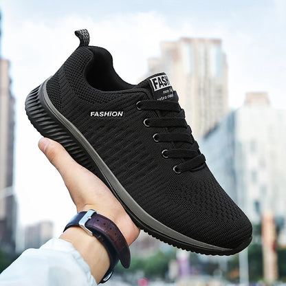 Men's Lightweight Knit Sneakers – Breathable Running & Walking Shoes