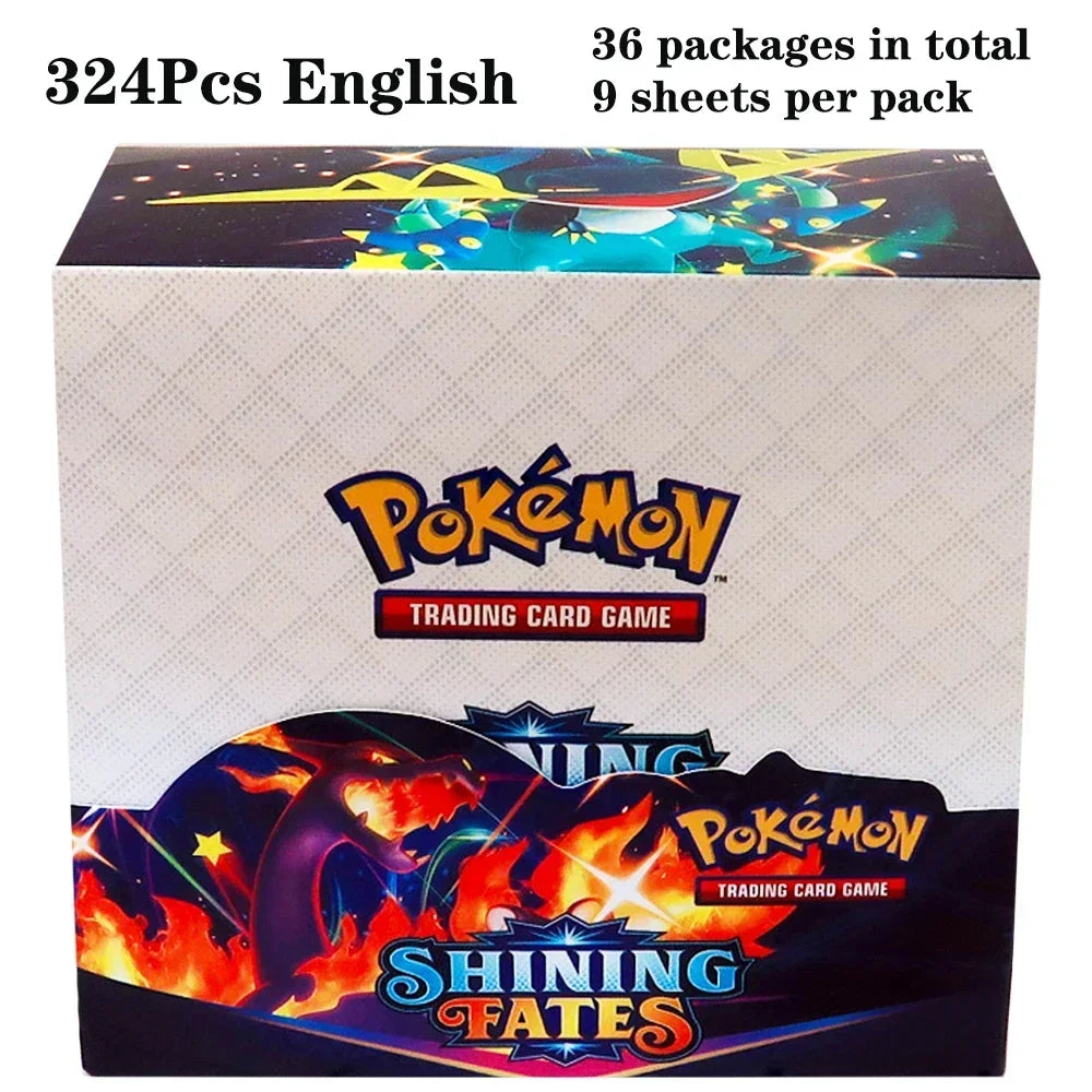 324pcs Pokemon Tcg Sword Shield Tempest Bonds Booster Box Trading Card Game Kids Toys Board