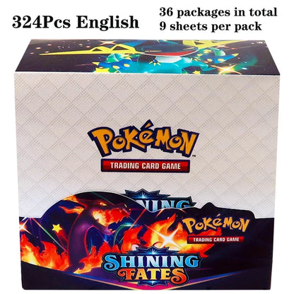 324pcs Pokemon Tcg Sword Shield Tempest Bonds Booster Box Trading Card Game Kids Toys Board