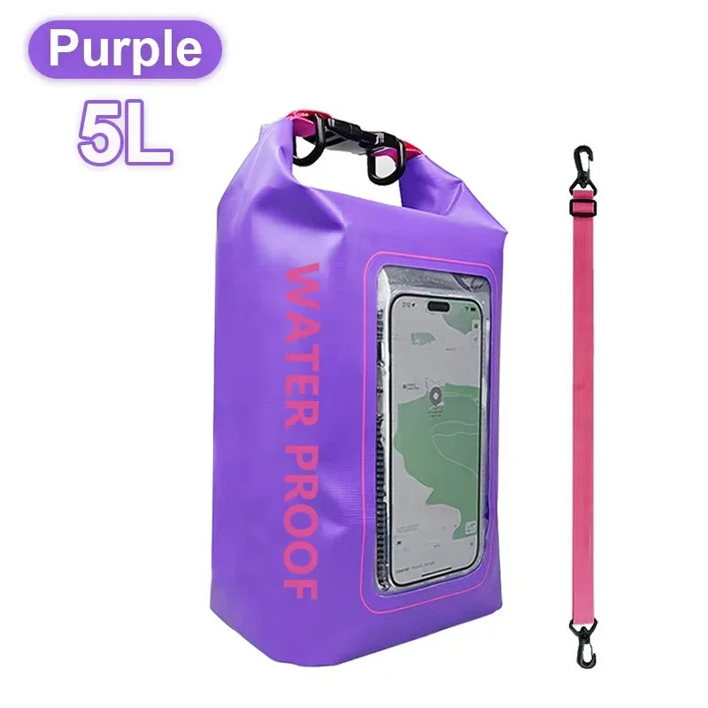 Waterproof Dry Bag with Touch Screen Window – 2L & 5L