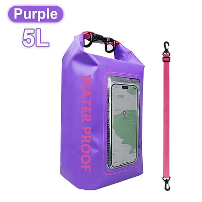Waterproof Dry Bag with Touch Screen Window – 2L & 5L
