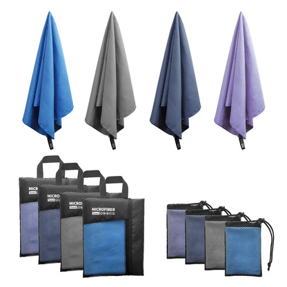 Microfiber Travel Towel with Mesh Bag – Quick Dry & Absorbent