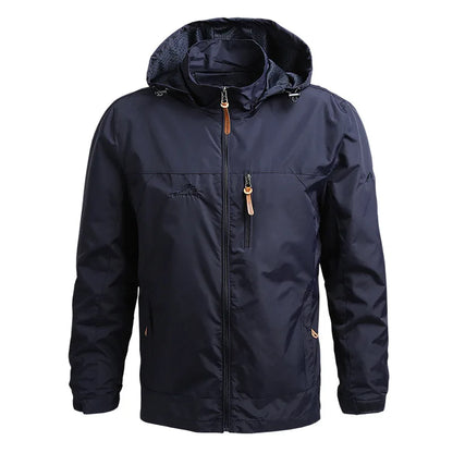 Men's Waterproof Tactical Windbreaker Jacket with Hood