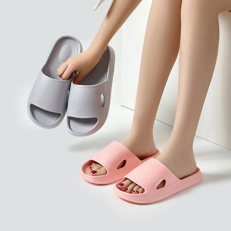 Cloud Pillow Slides for Women – Thick EVA Platform Non-Slip Slippers