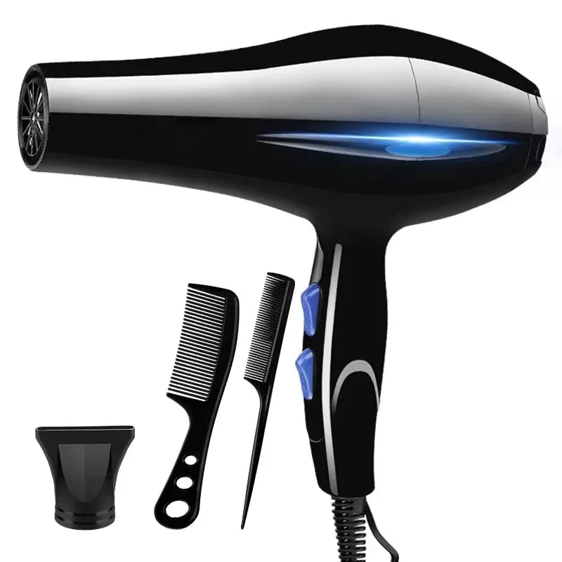 Professional 2200W Ionic Hair Dryer – Fast Heating with Accessories Set