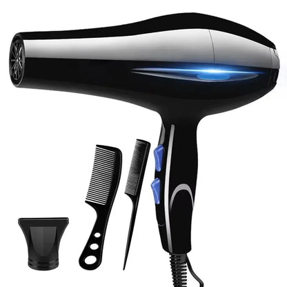 Professional 2200W Ionic Hair Dryer – Fast Heating with Accessories Set